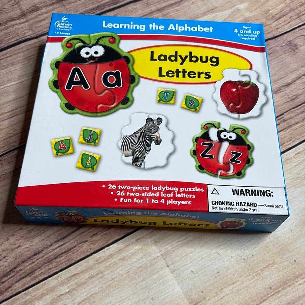 Carson Dellosa Ladybug Letters Alphabet Puzzle Early Childhood Learning